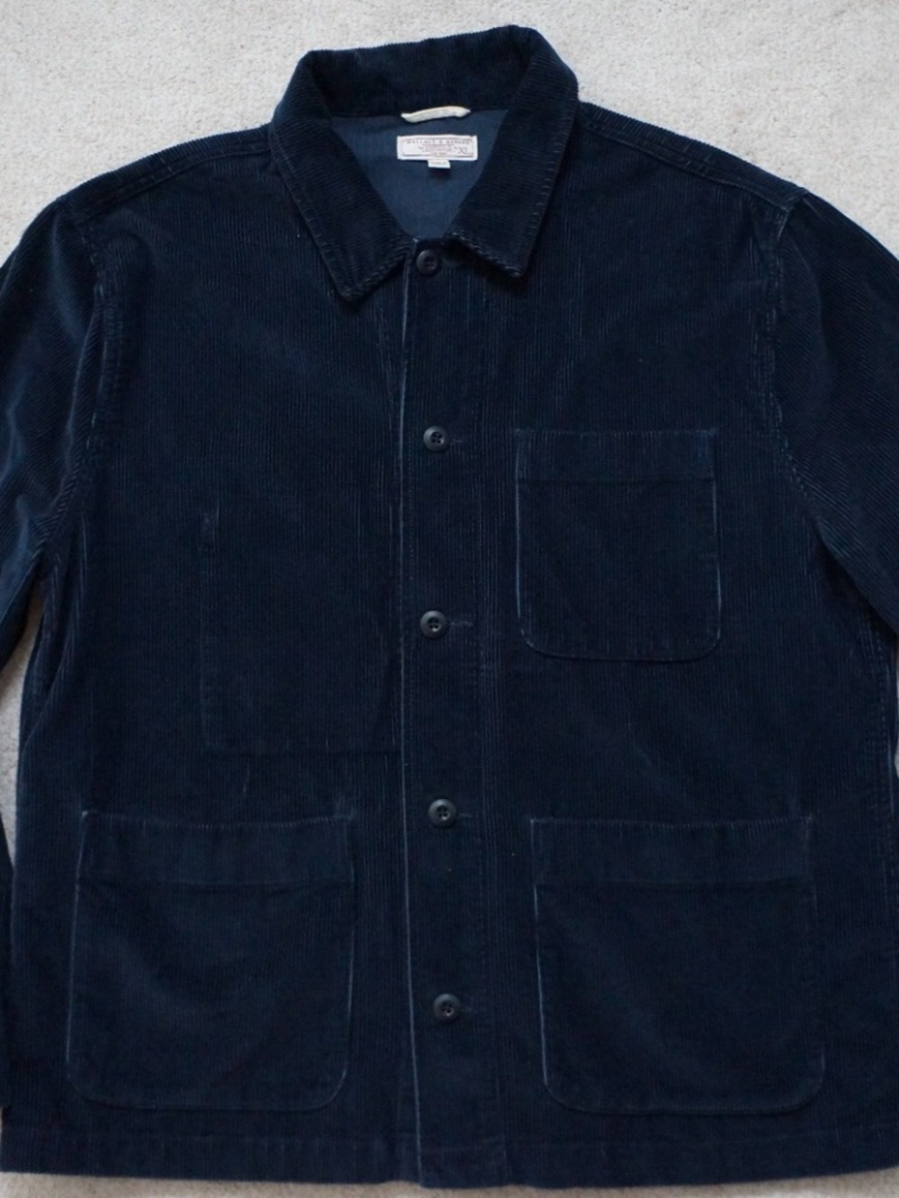 J.Crew Wallace & Barnes corduroy chore jacket Navy XL